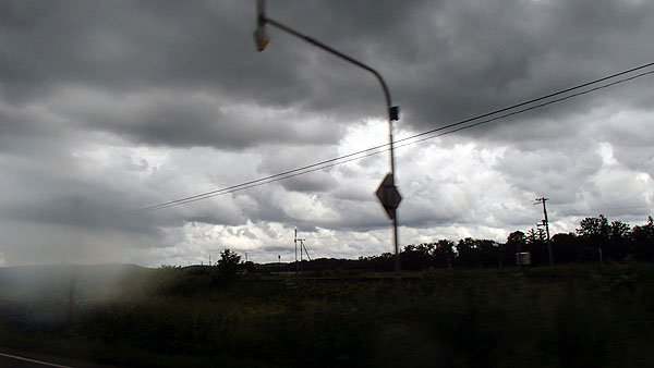 名寄付近で天候悪化